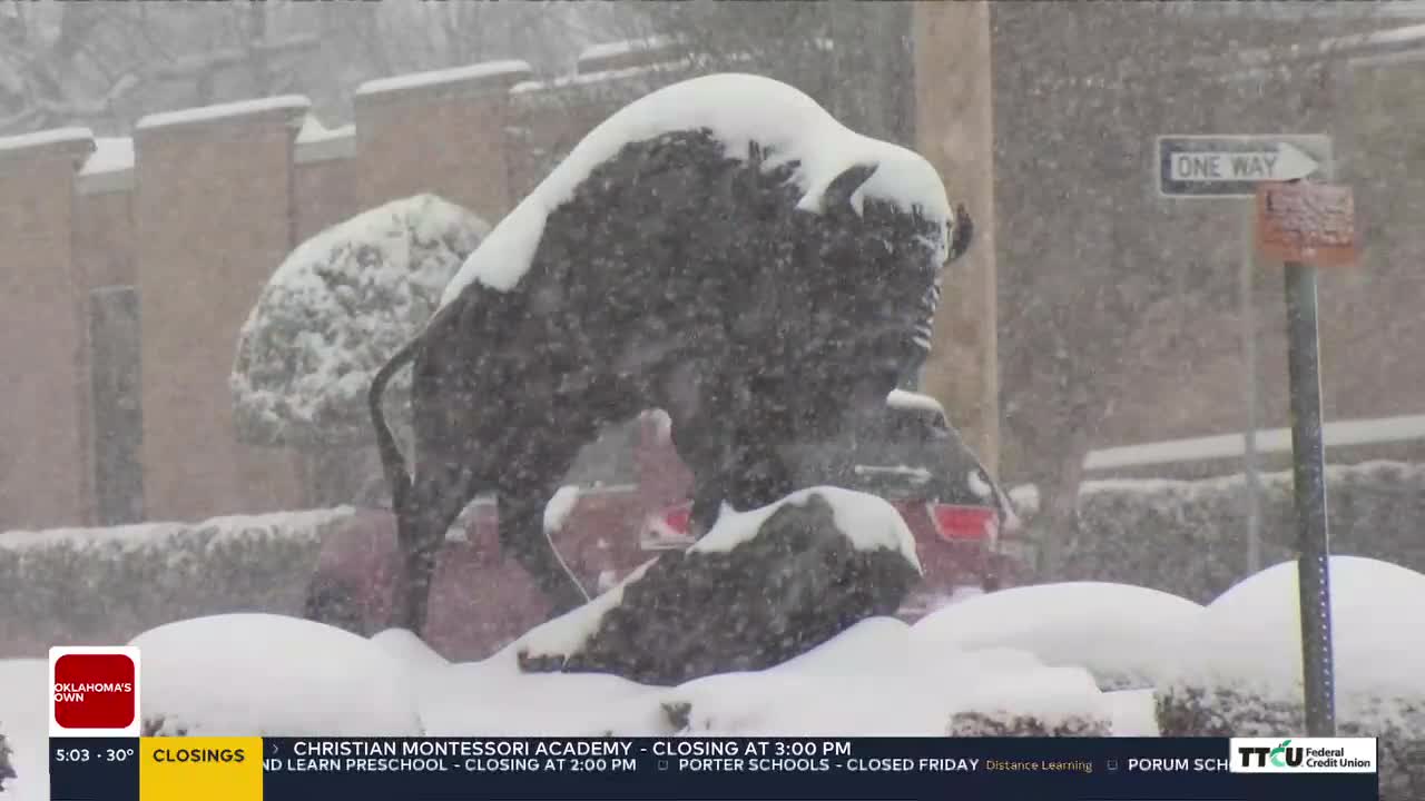 Snowfall Impacts McAlester, City Crews Clear Roads