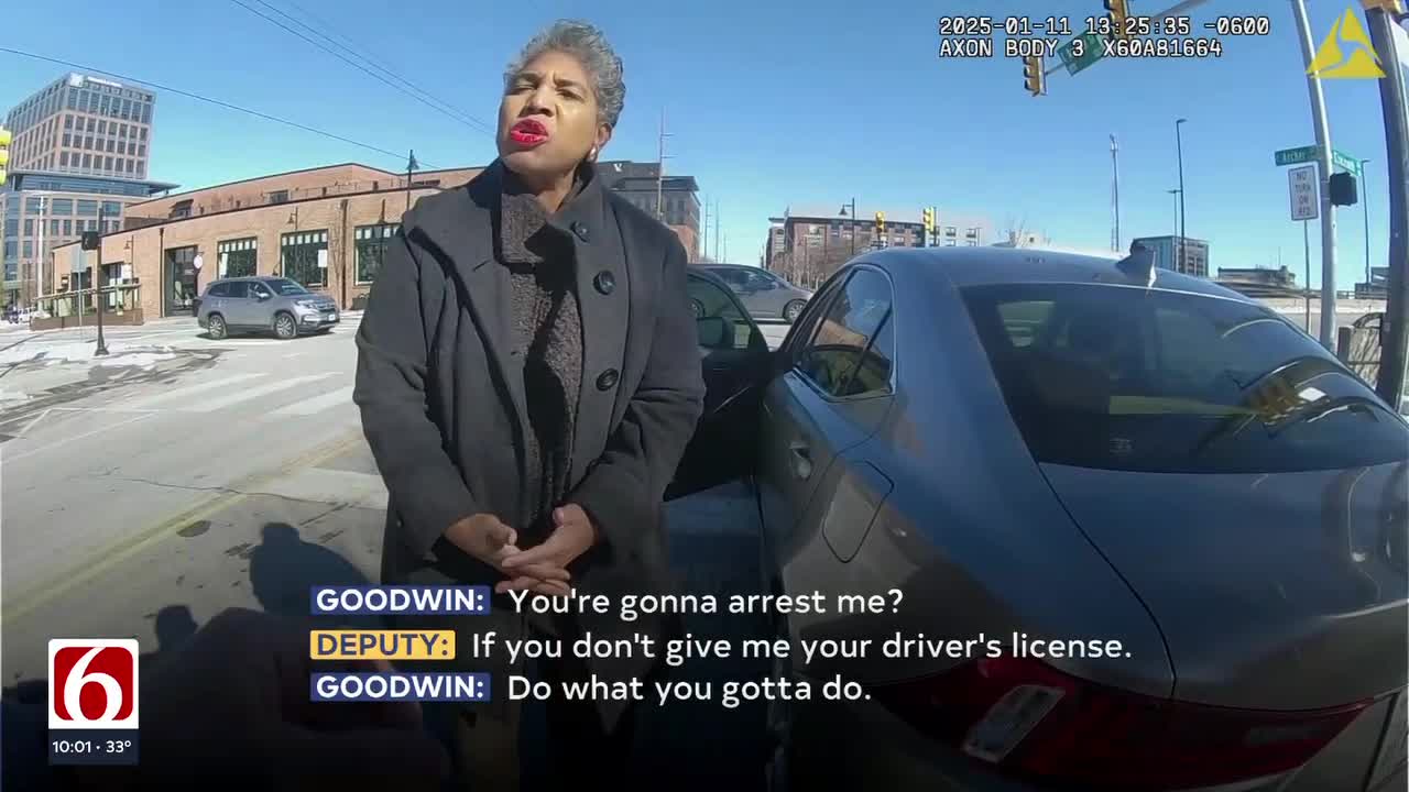 Oklahoma Sen. Regina Goodwin pulled over by Tulsa County deputy, Mayor Nichols and her attorney arrive at scene