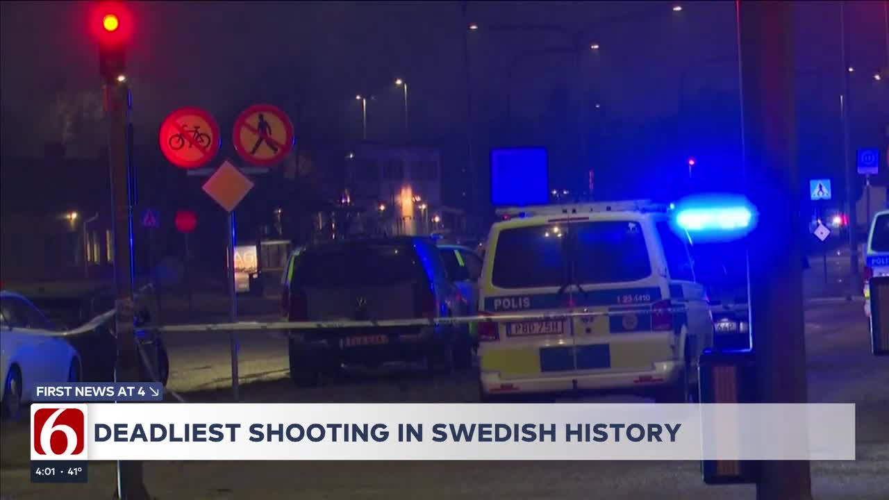 Police in Sweden say about 10 people killed in shooting at school for adults in the city of Orebro