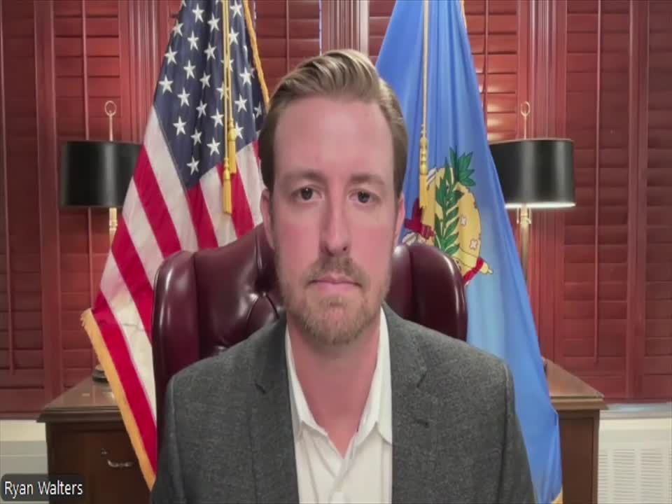 State Superintendent Ryan Walters reacts to Gov. Stitt's removal of 3 education board members