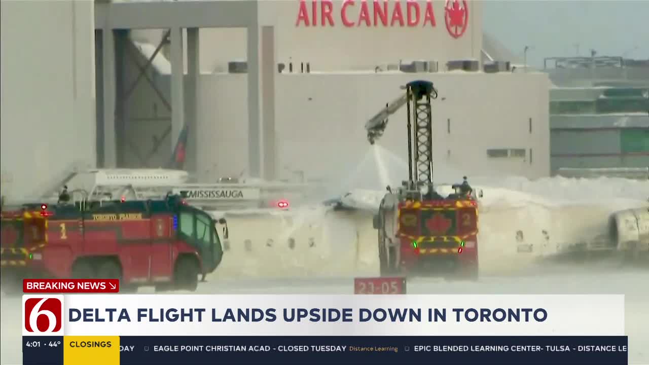 Delta plane crashes, flips upside down while landing in Toronto from Minneapolis