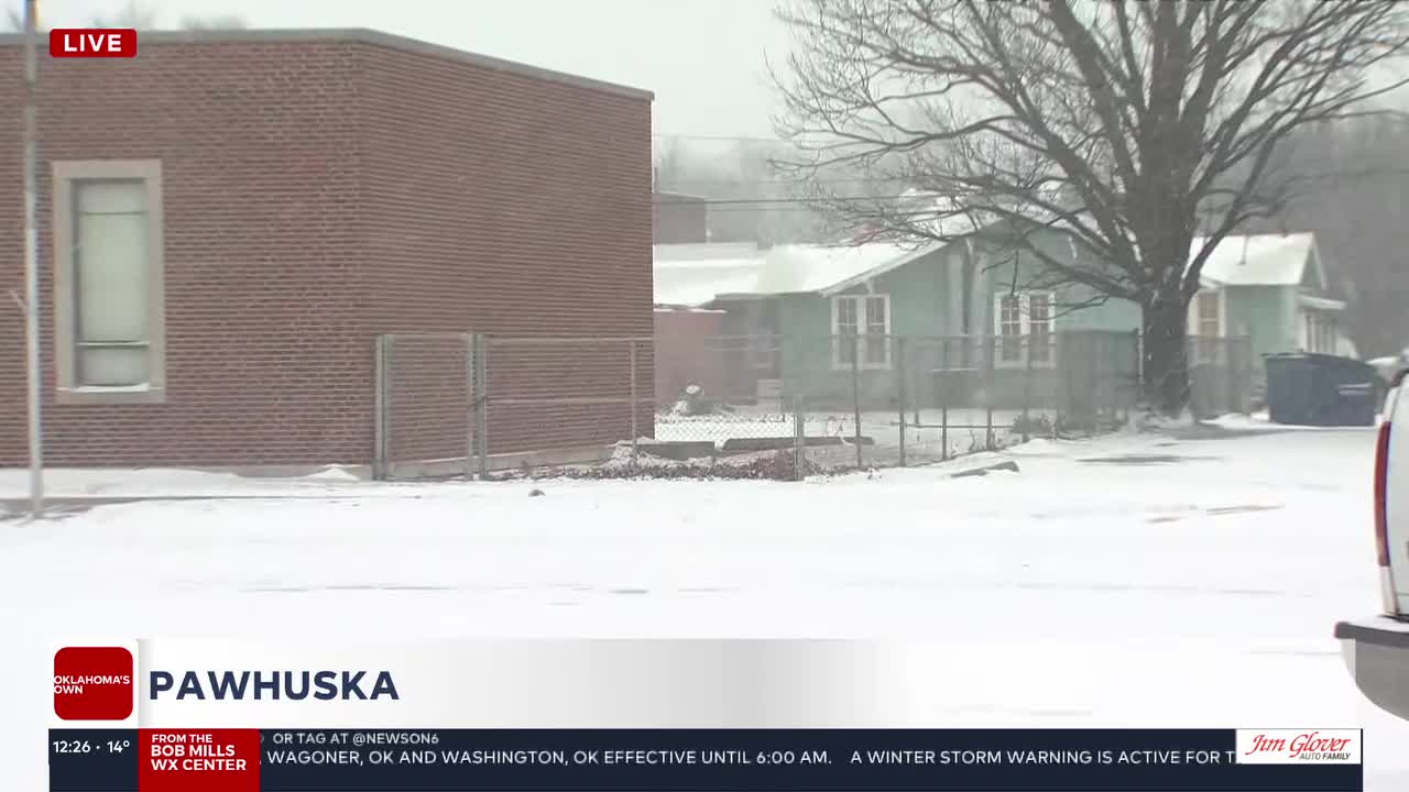 Pawhuska faces bitter cold, snow as roads stay snow-packed