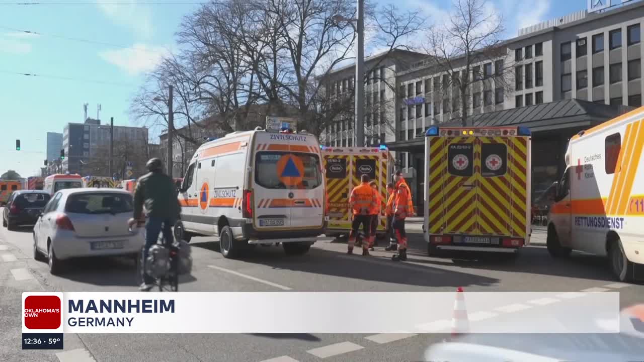 A driver rams a car into crowd in Germany’s Mannheim, leaving 2 dead and 11 injured