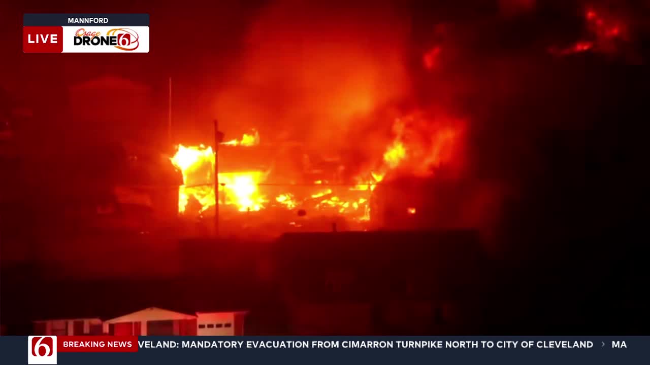 Mannford Police Urge Immediate Evacuations as Wildfire Spreads