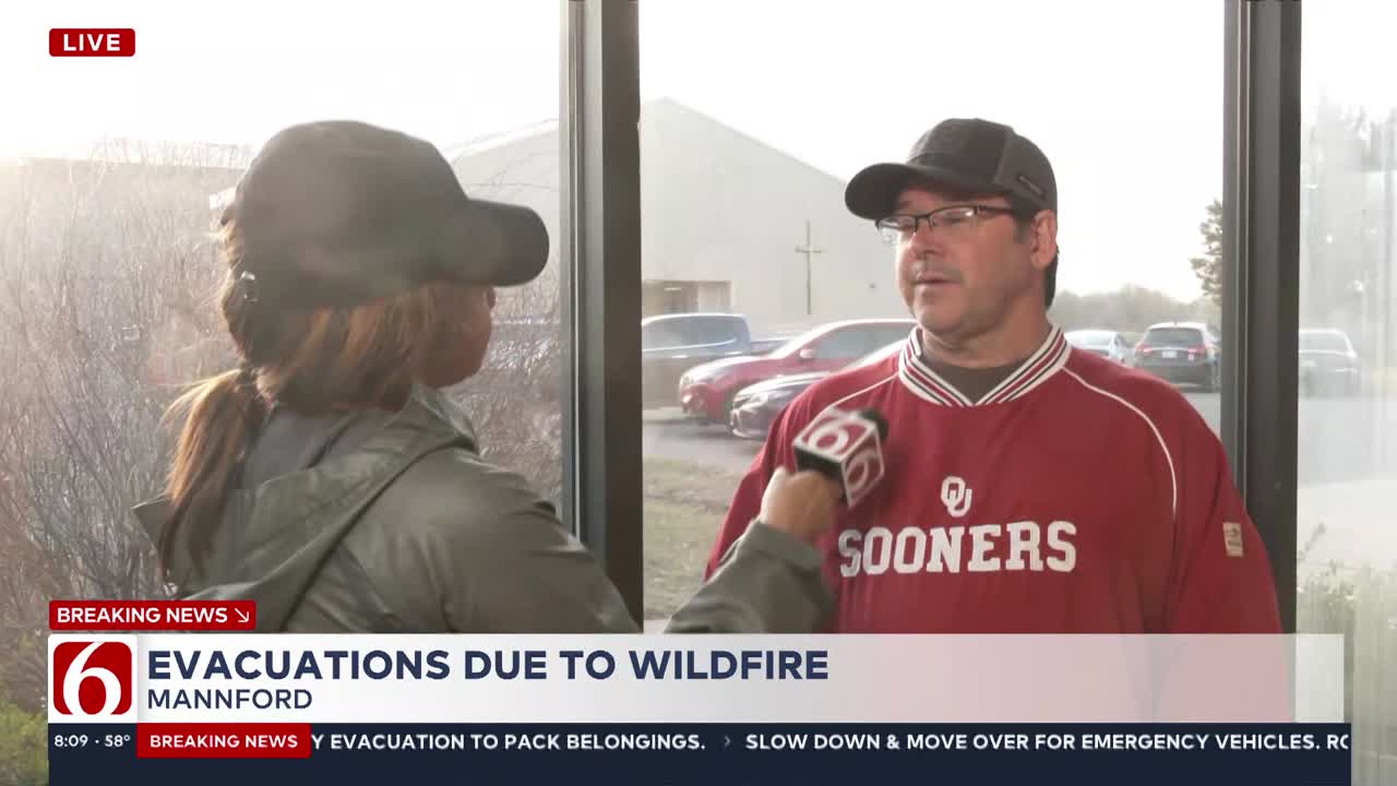 Pawnee Co. Wildfire evacuees seek refuge in Mannford: 'Prepare the best you can'