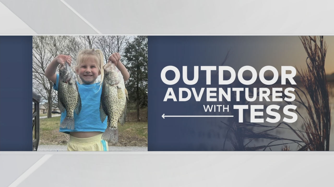 Outdoor pics with Tess: Taetum's proud catch