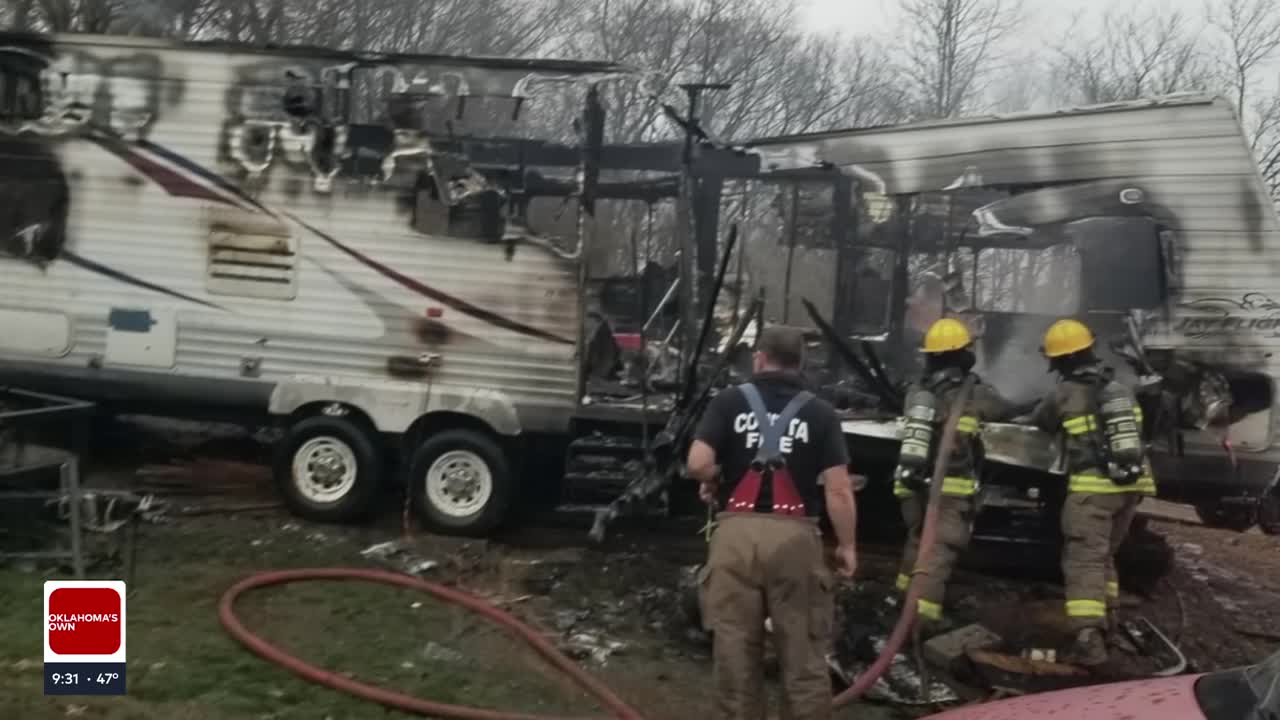 Coweta man recovering after daughter says propane explosion destroys RV ...