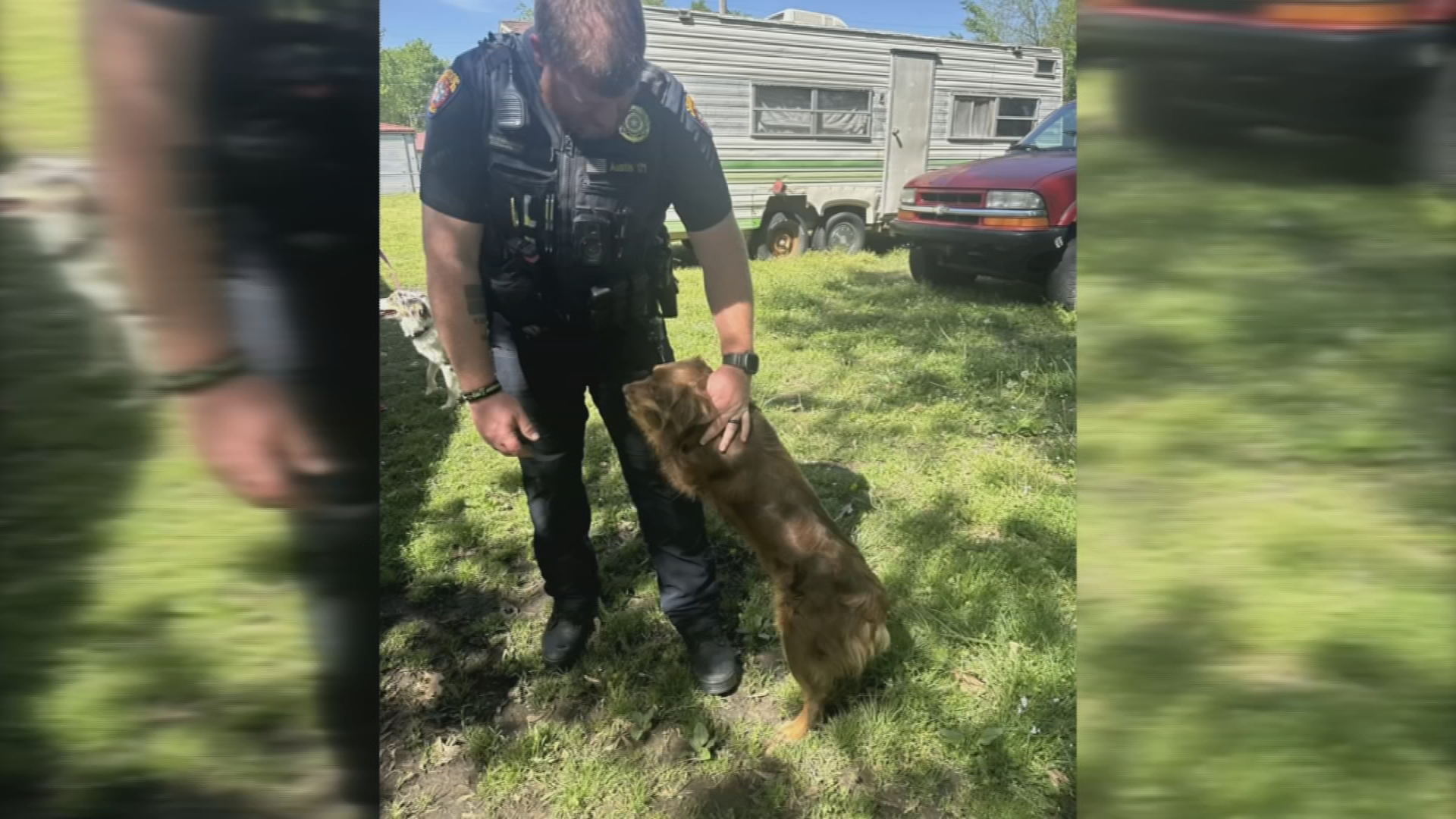 'Shed happens:' Skiatook police officer rescues dog trapped under ...