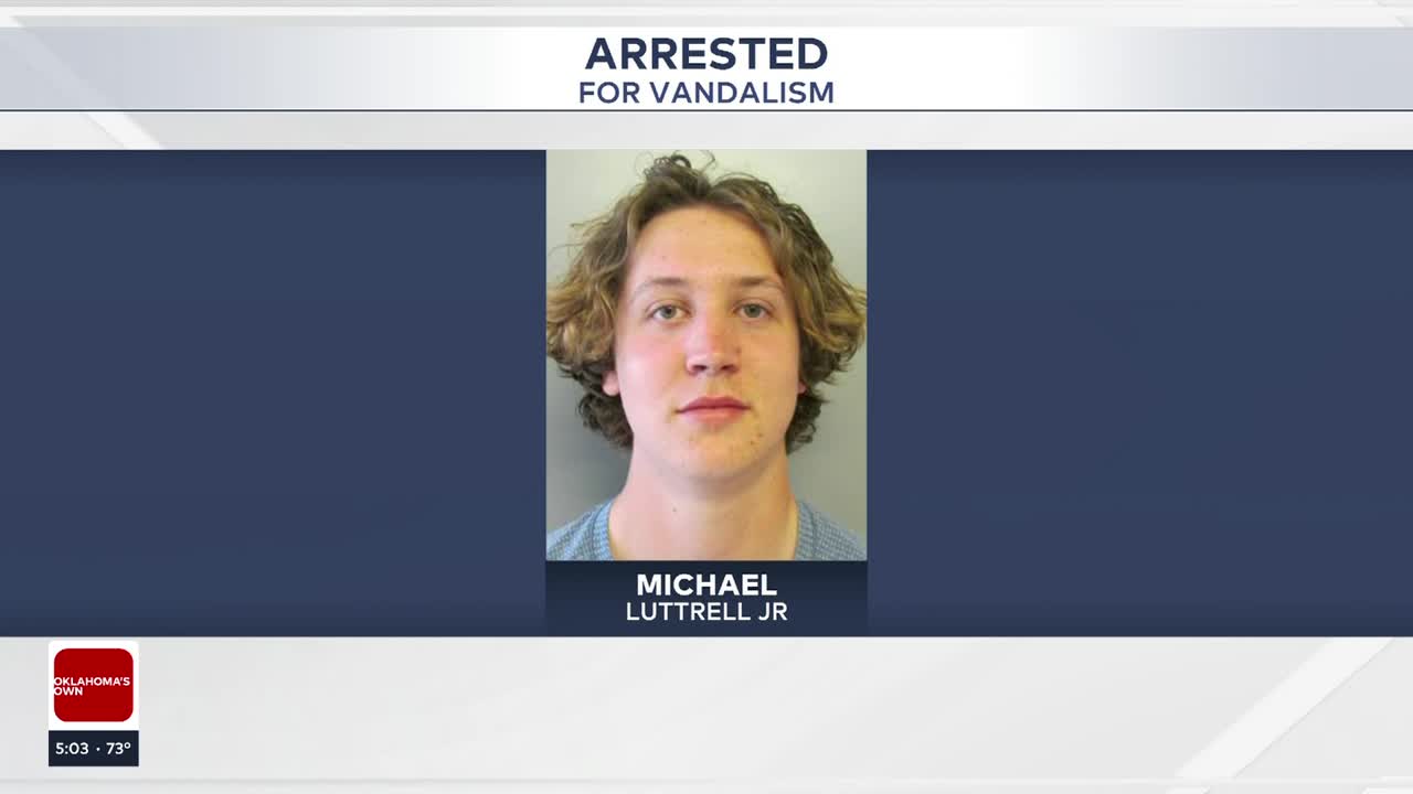 Man arrested, accused of vandalizing Sand Springs home