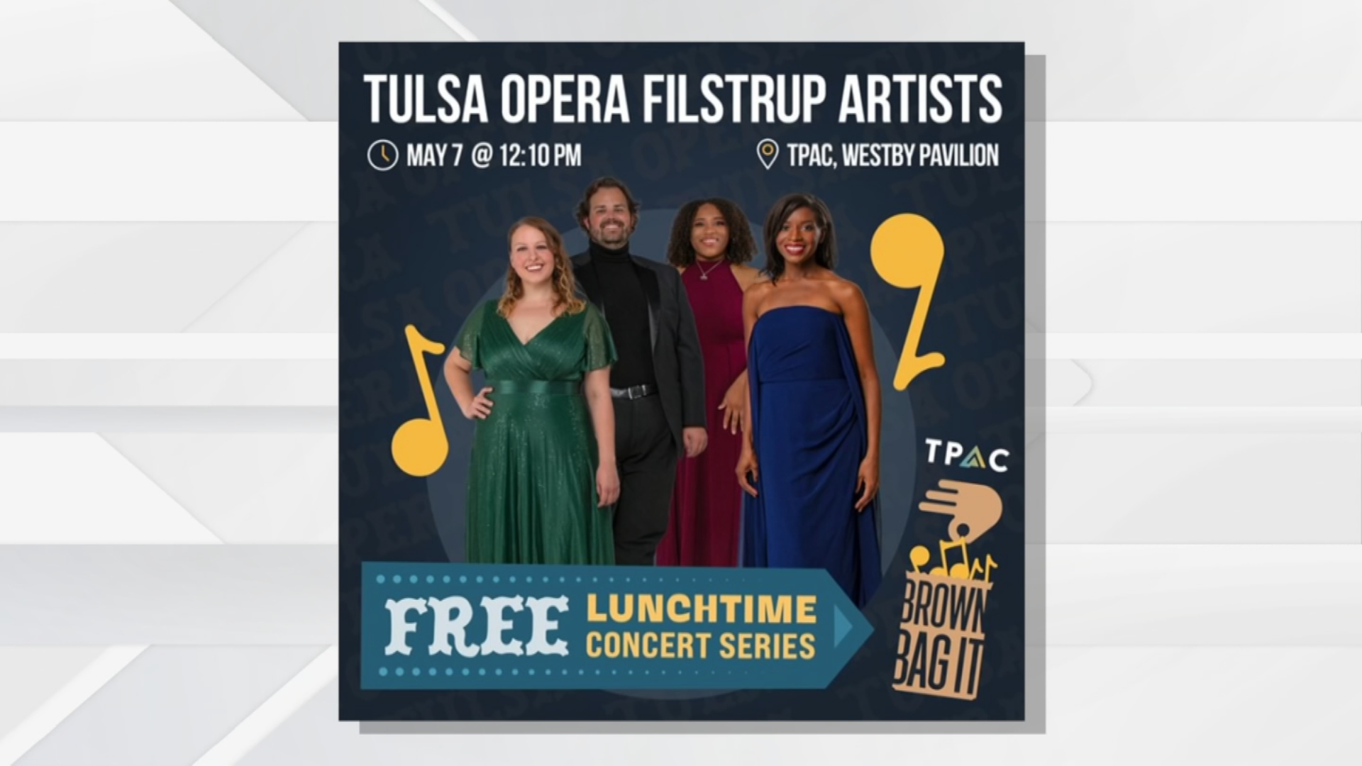 Tulsa Performing Arts Center hosts free lunchtime concert Wednesday