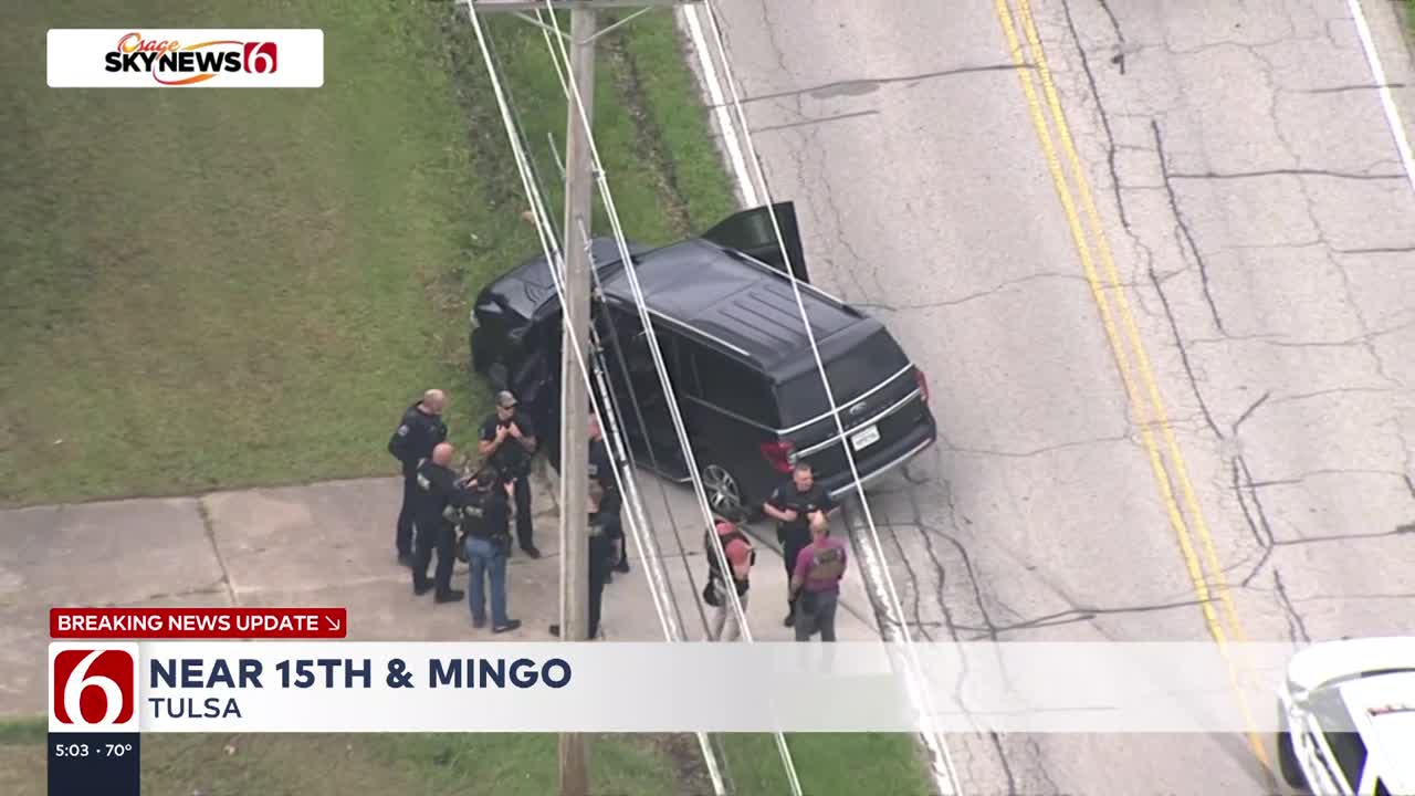 4 suspects in custody after Tulsa police chase ends in crash