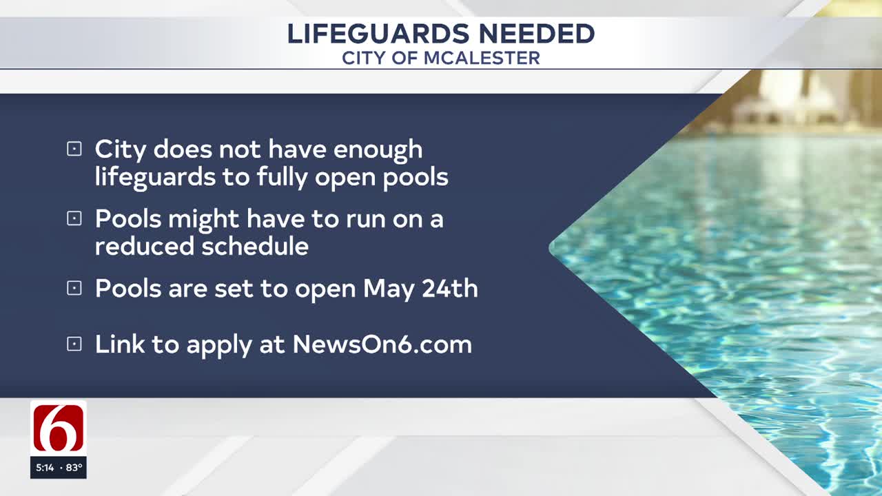 McAlester pool schedule could be impacted by staffing shortages this summer
