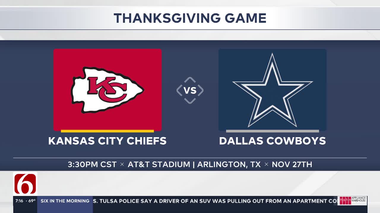 Patrick Mahomes, Chiefs to face Cowboys in Thanksgiving Day showdown at AT&T Stadium