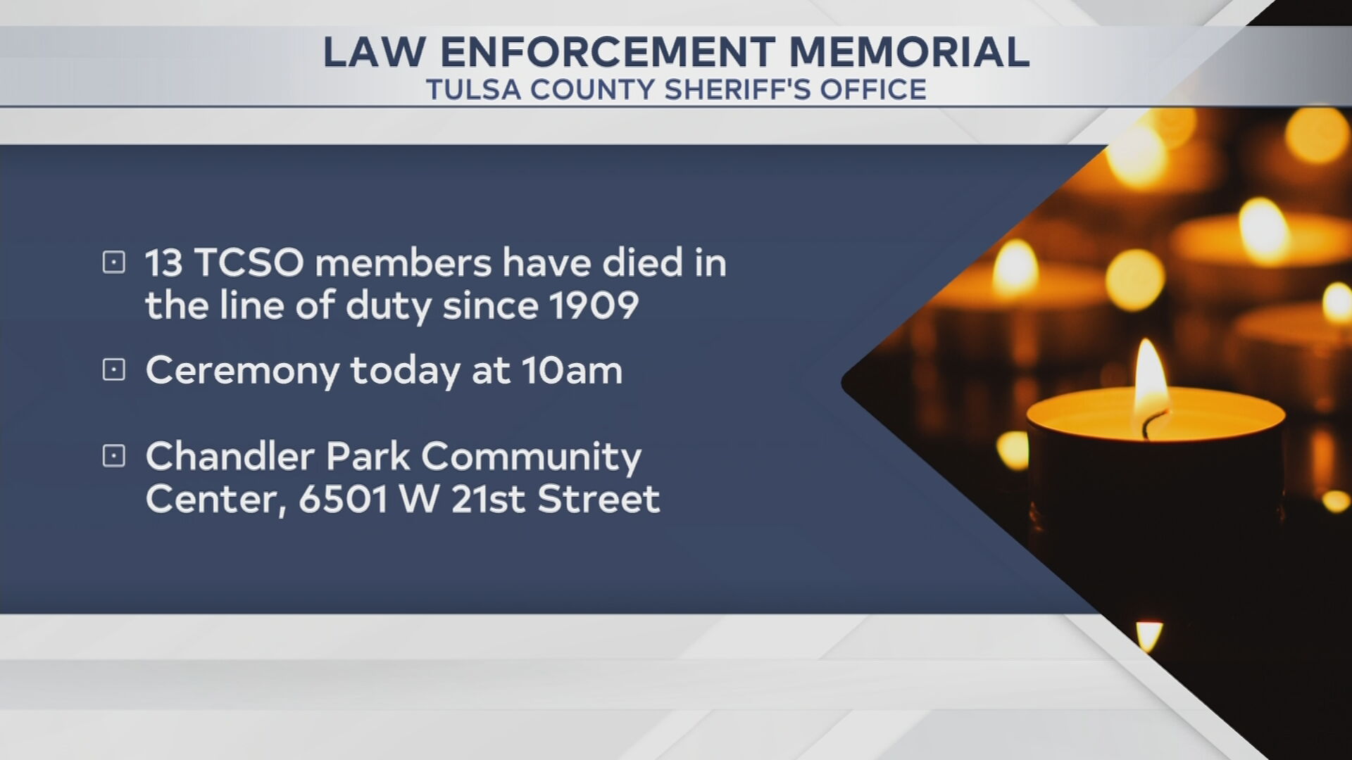 13 Tulsa County deputies honored for service at memorial