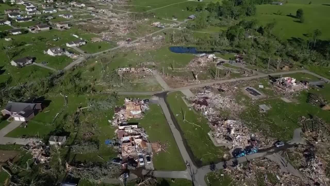 May 18 drone tornado damage Kentucky