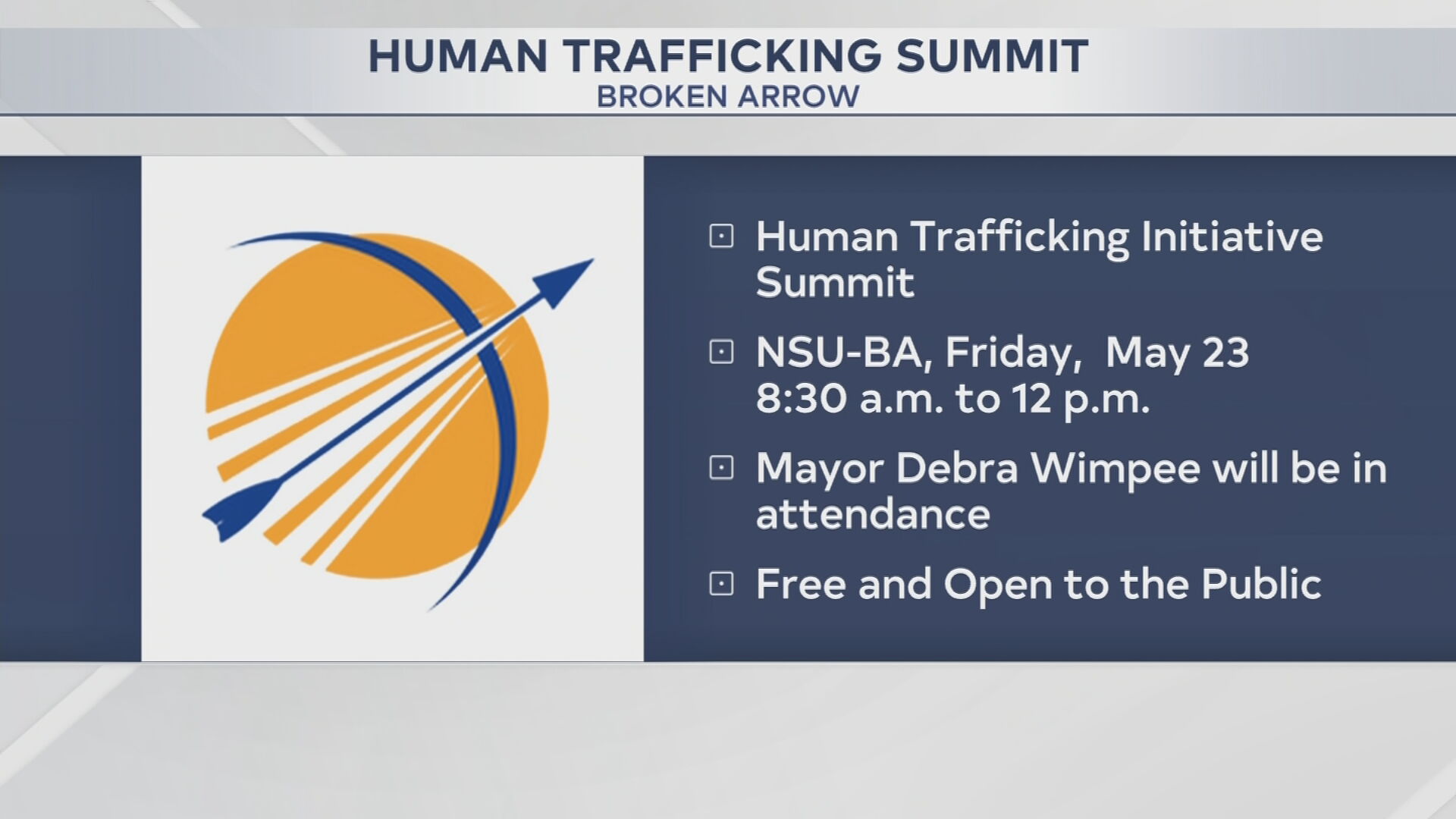 Free summit in Broken Arrow aims to fight human trafficking