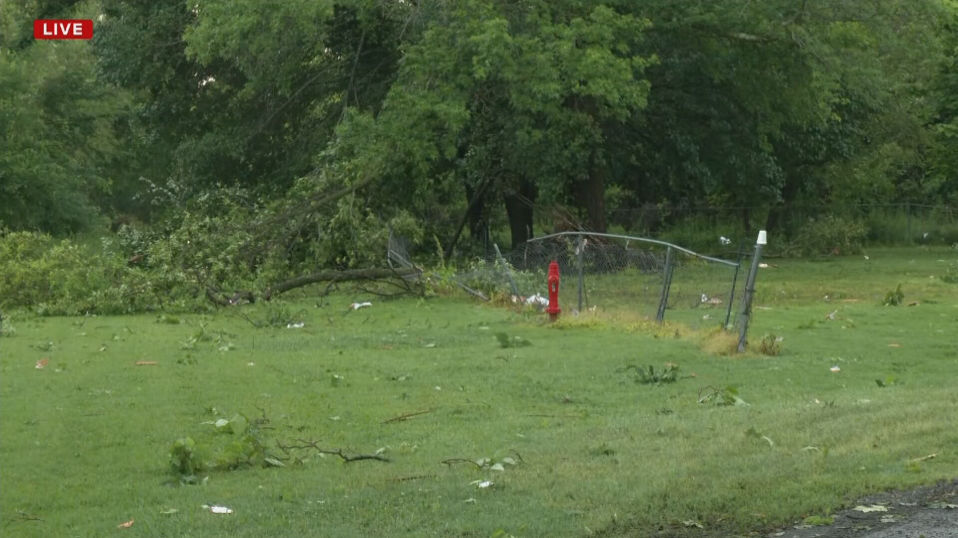 Severe Weather Causes Damage in Fort Gibson, Oklahoma - May 19