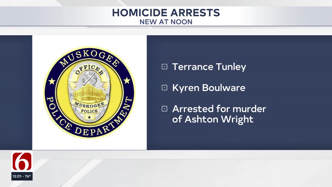 Muskogee Police arrest 2 in connection to death of 21-year-old man