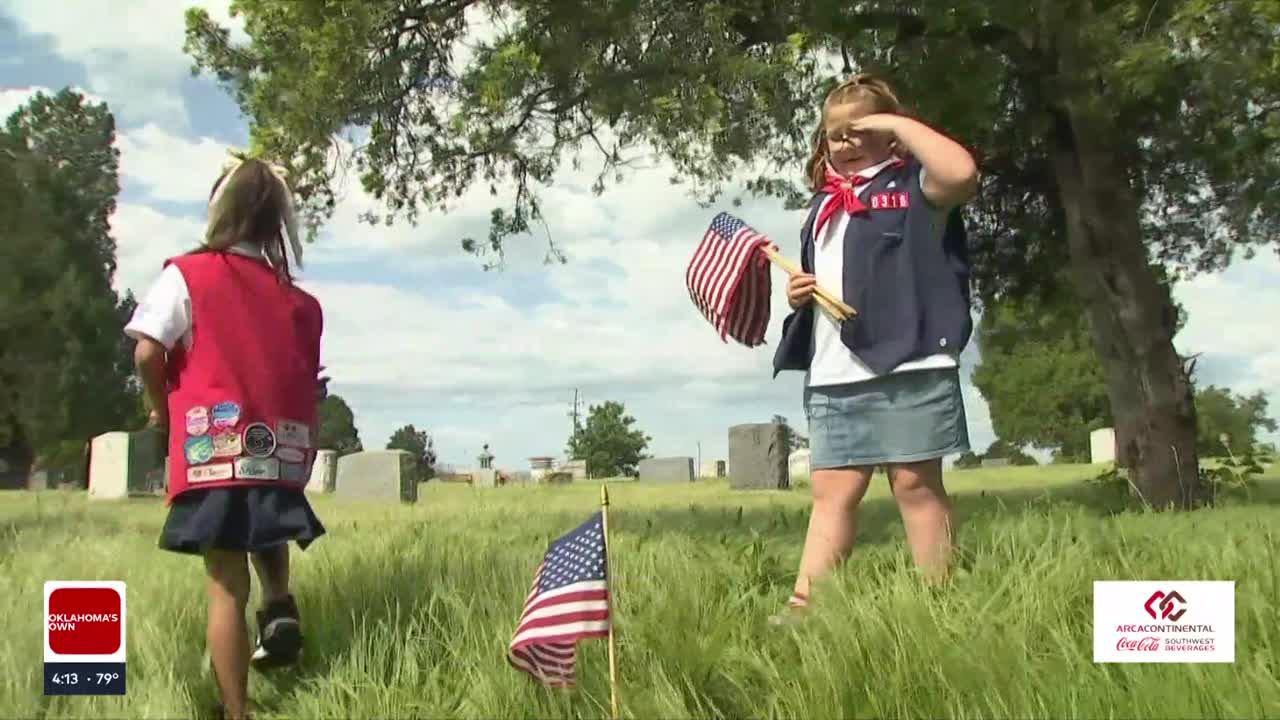 Memorial Day flag tradition continues at Tulsa cemeteries