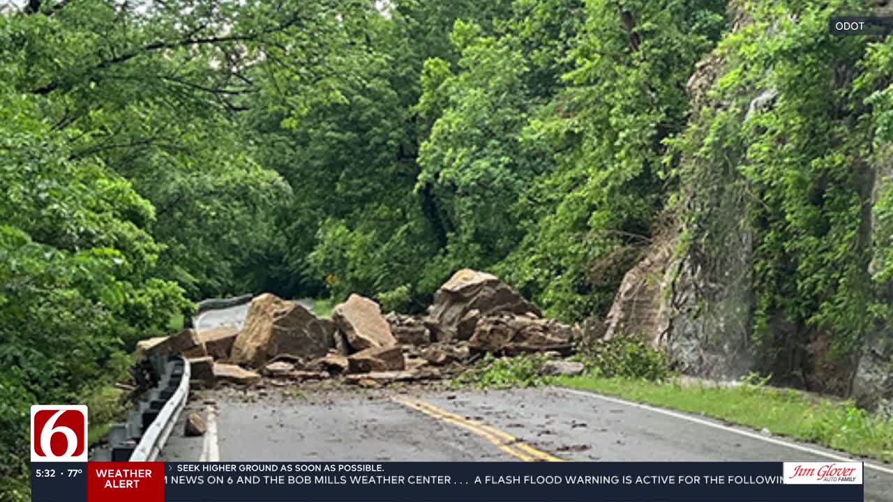 Green Country sees road closures and drainage issues due to heavy floods