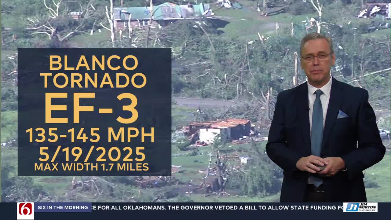 NWS confirms 1.7-mile-wide EF3 tornado hit Blanco