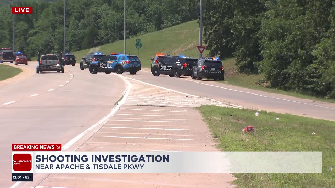 2 injured in shooting along L L Tisdale Parkway in Tulsa; Police investigating
