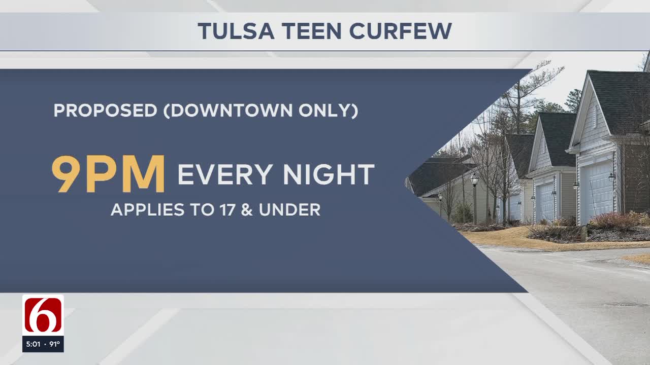 Tulsa City Council expands teen curfew for downtown to 9 p.m. Thursday, Friday & Saturday