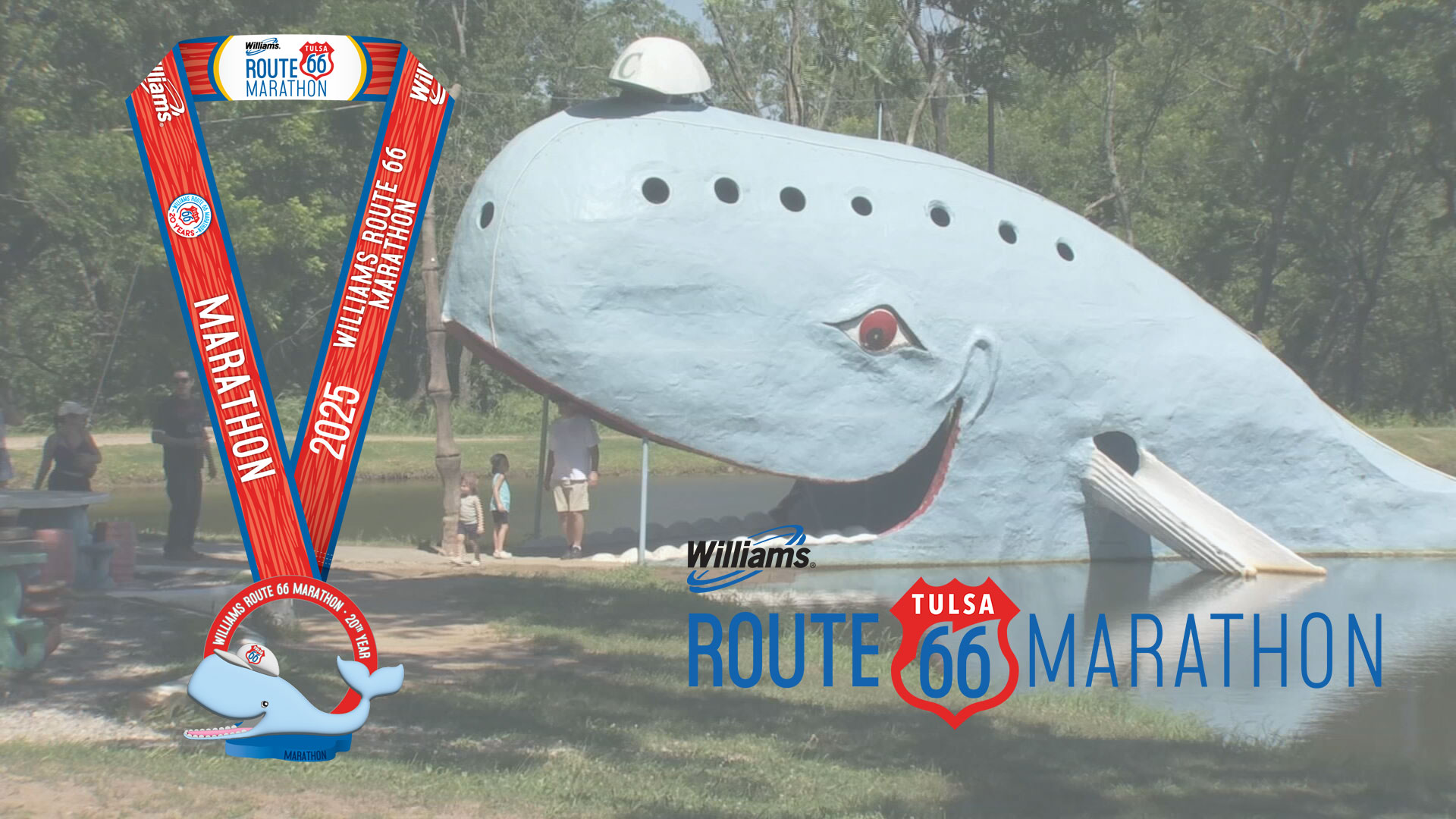 Blue Whale of Catoosa unveiled as final medal in Route 66 Marathon series
