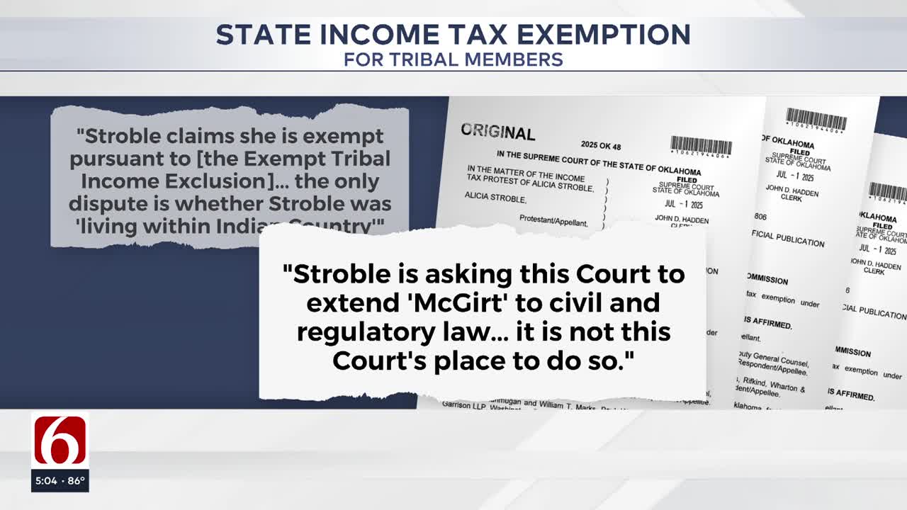 Oklahoma Supreme Court says McGirt ruling does not exempt tribal citizens from state income taxes