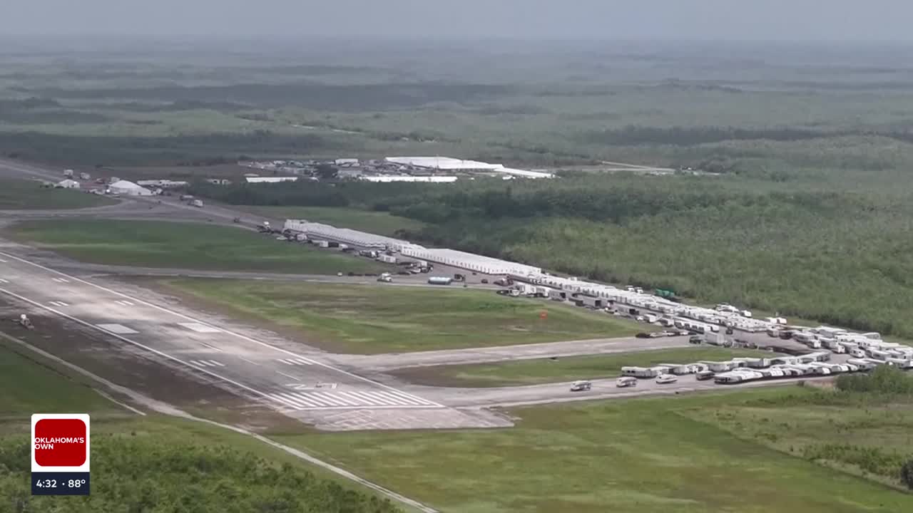 President Trump tours "Alligator Alcatraz" immigration detention center in Florida
