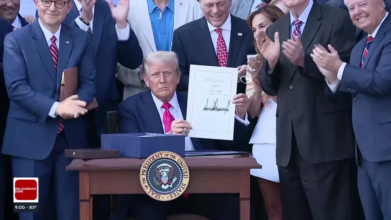 Lawmakers and Oklahomans react after Trump signs One Big Beautiful Bill