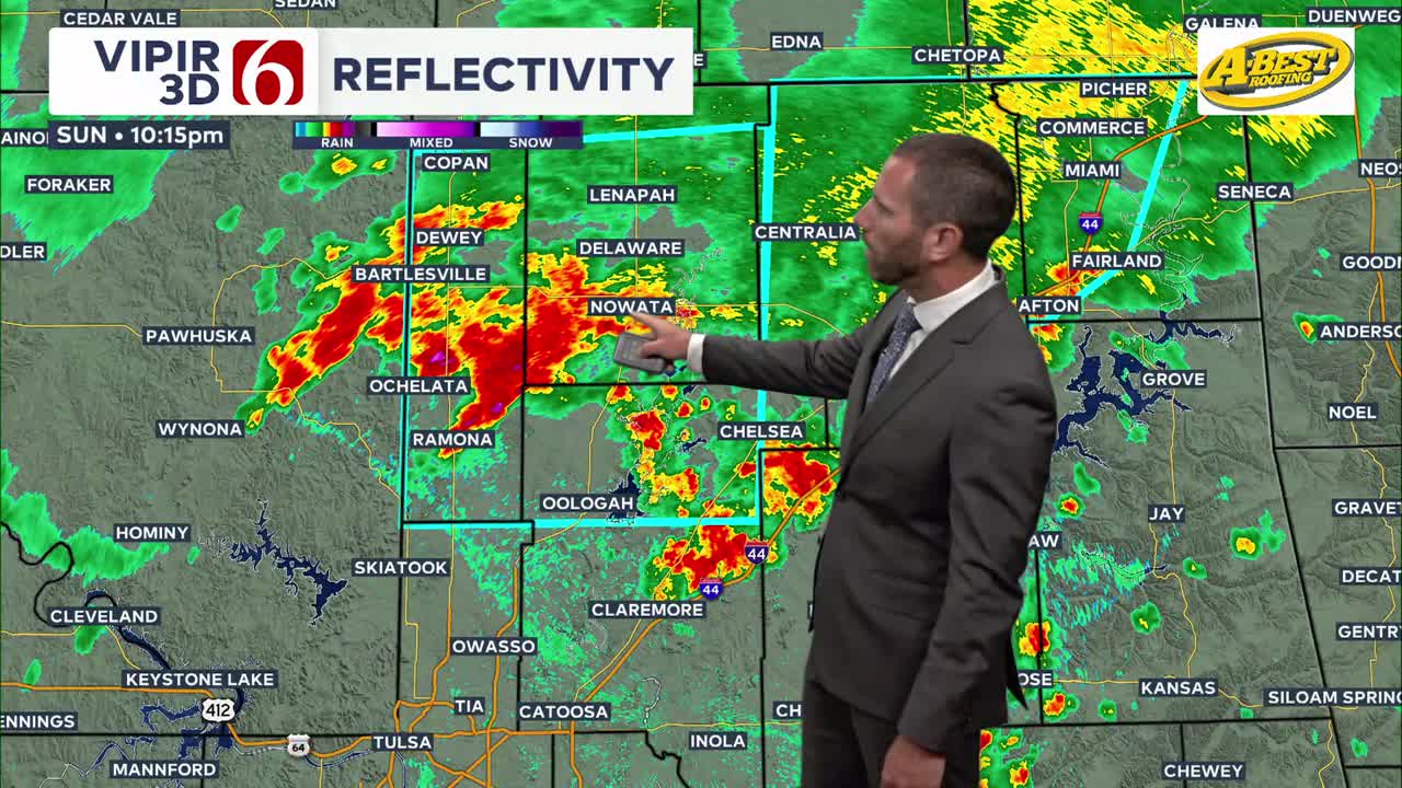 Aaron Reeves' Sunday overnight forecast