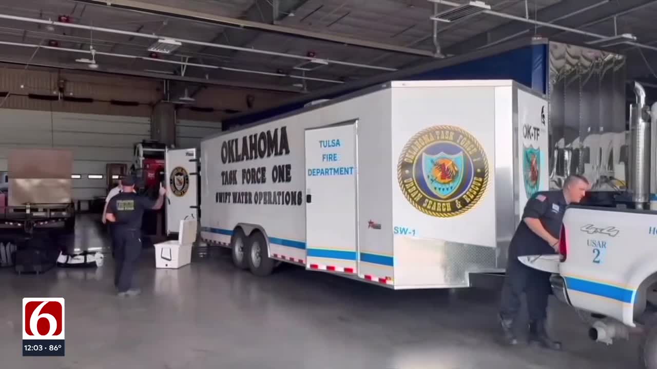Gov. Stitt and Oklahoma Task Force 1 respond to Texas Flash Flood disaster