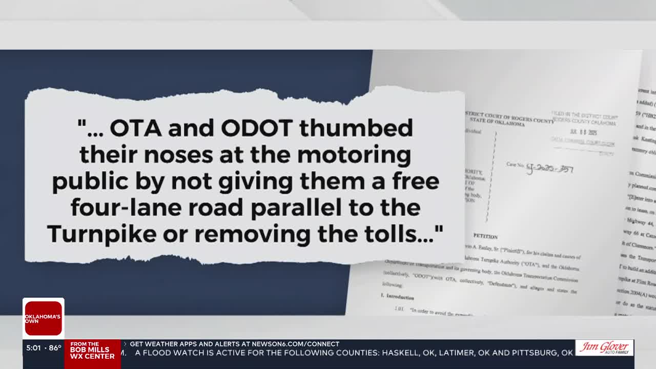 Class action lawsuit seeks toll-free status for Will Rogers Turnpike between Claremore and Catoosa