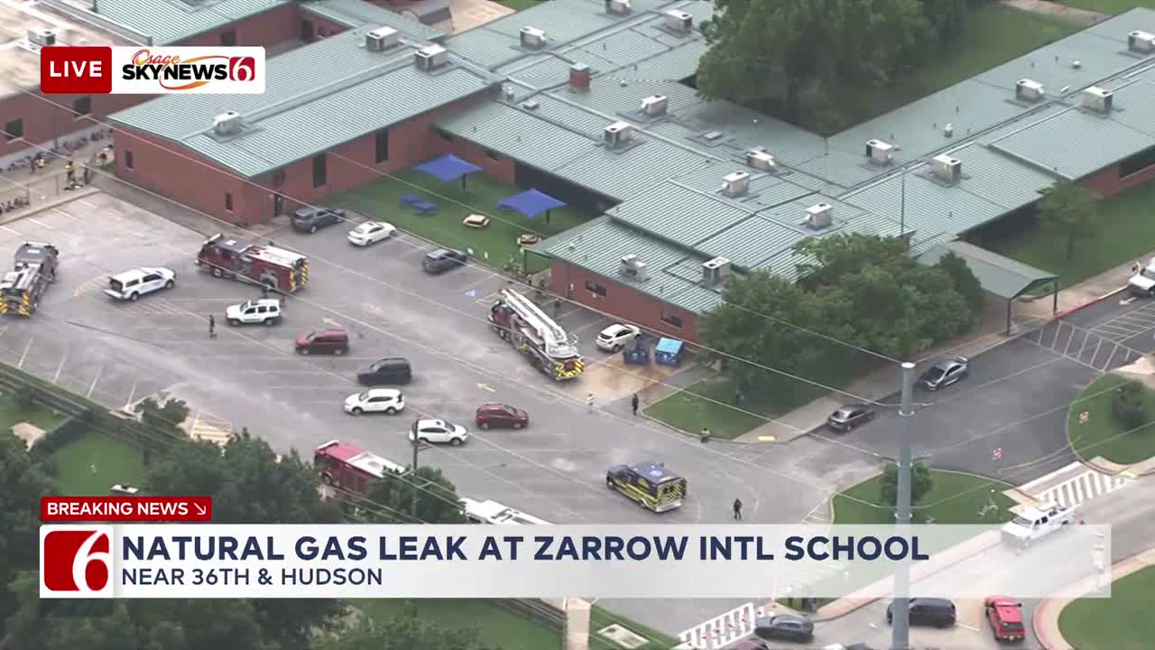 Potential gas leak forces evacuations at Zarrow International School in Tulsa