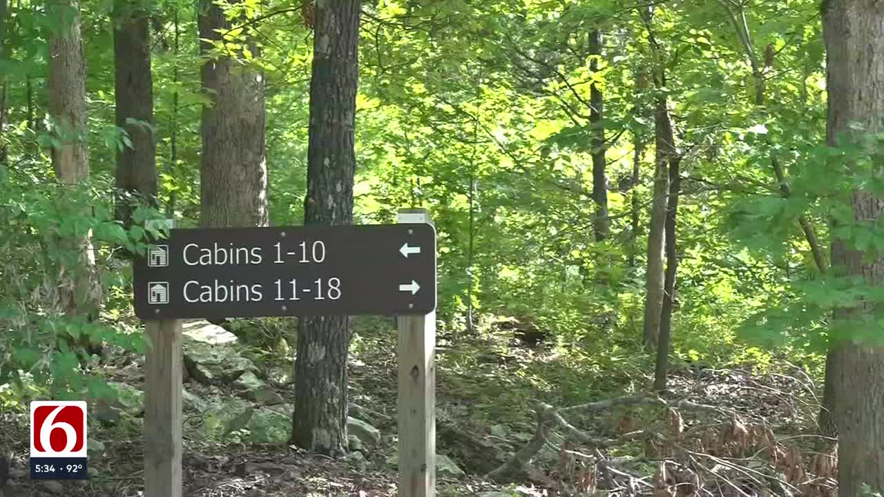 Manhunt underway after 2 people found dead at Devil's Den State Park