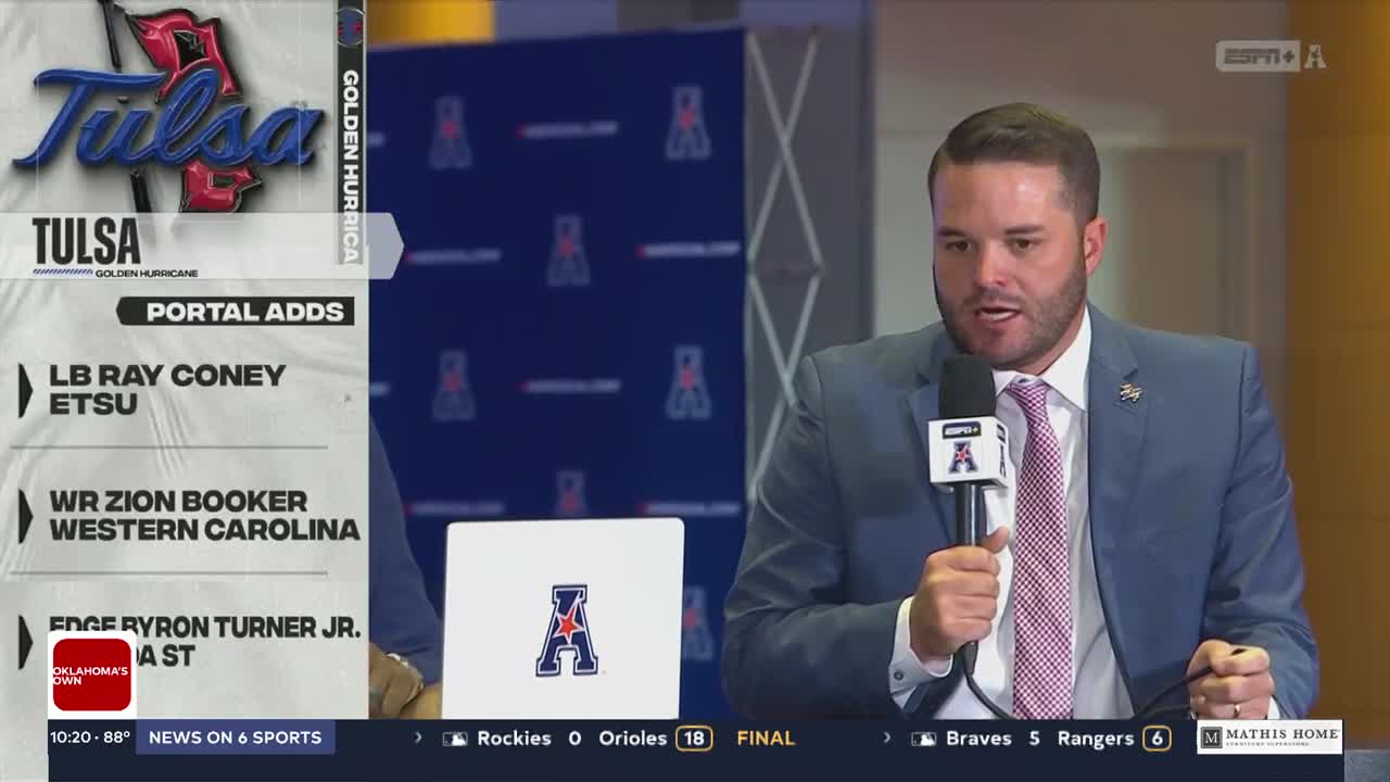 Tulsa head coach Tre Lamb shares belief in quarterback Kirk Francis at American Media Day