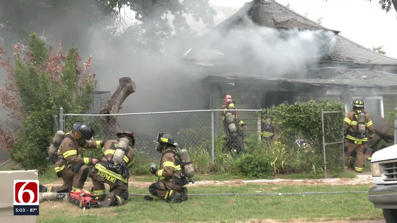 Firefighter, 2 others injured after Tulsa house fire and possible explosion