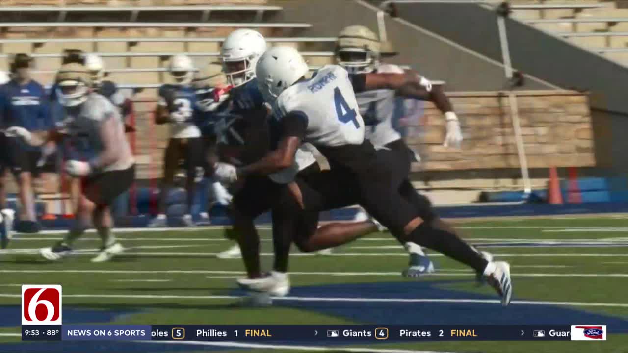 Tulsa's Tre Lamb wants better execution at practice; Likes depth in the running back room