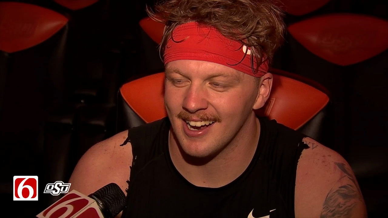 Oklahoma State Players Meet With The Media After 10th Practice Of Fall Camp