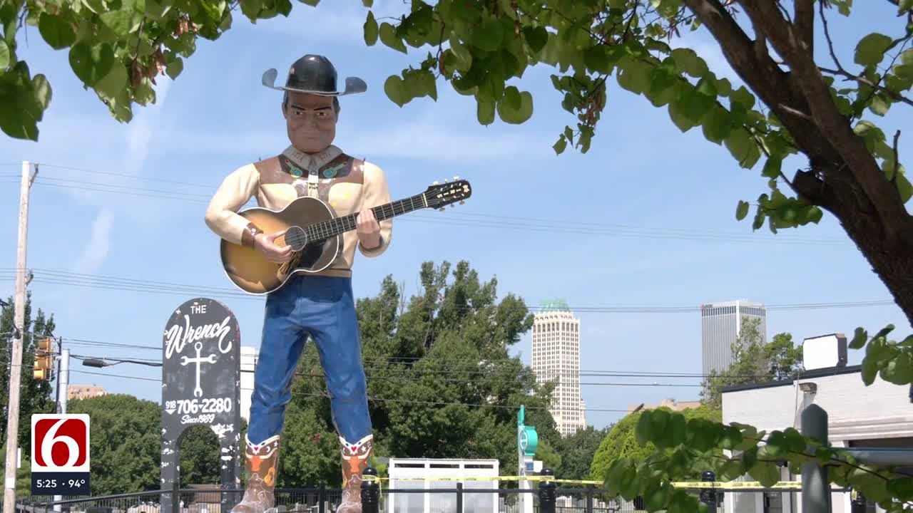 Cowboy Bob is the newest giant in Tulsa's Meadow Gold District