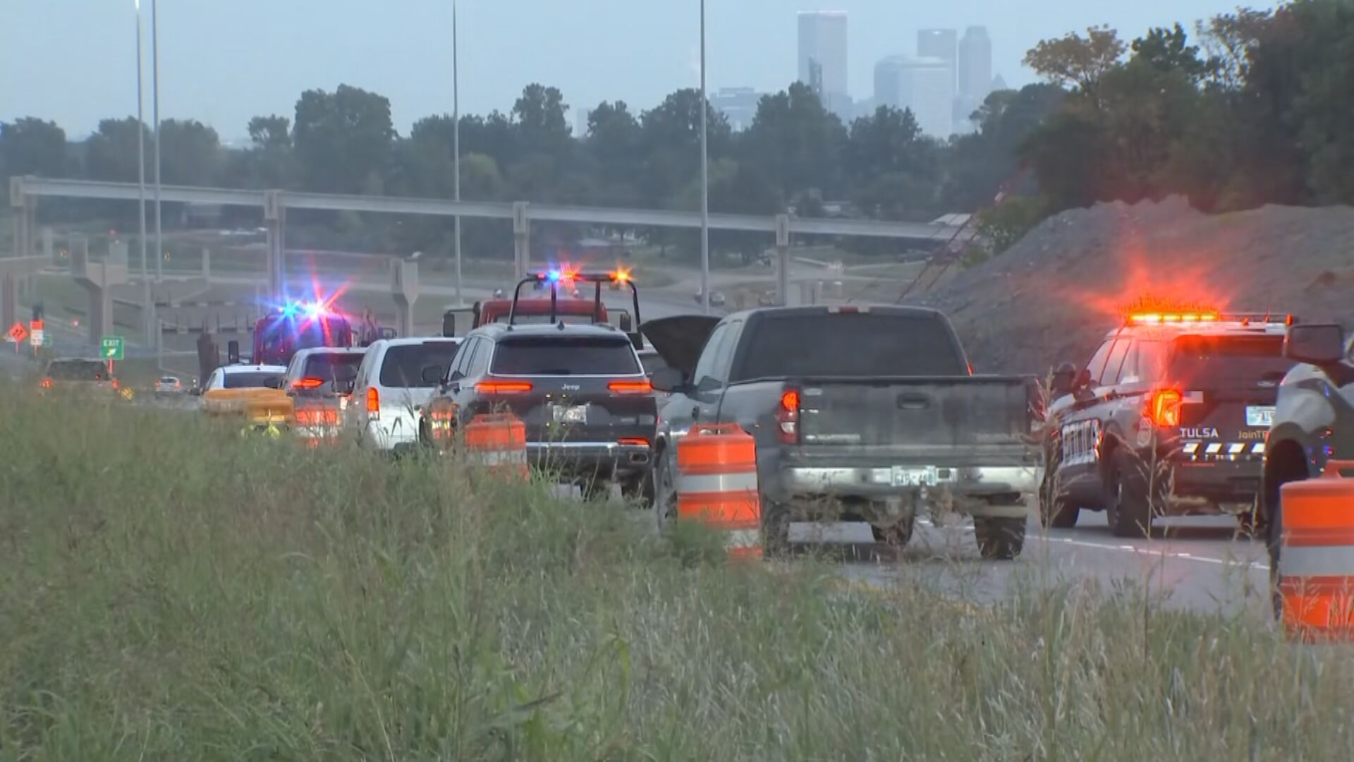 Crashes cause major slowdowns on Highway 75, I-44 in Tulsa area